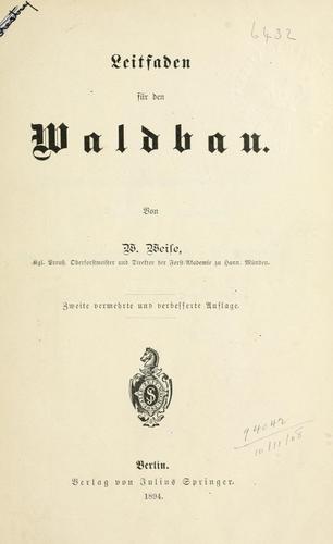 Cover for Leitfaden für den Waldbau.
