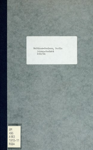 Cover for Jahres-Bericht