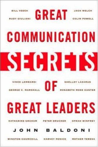 Cover for Great communication secrets of great leaders