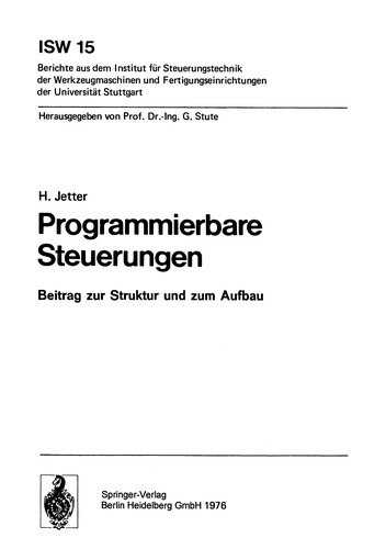 Cover for Programmierbare Steuerungen