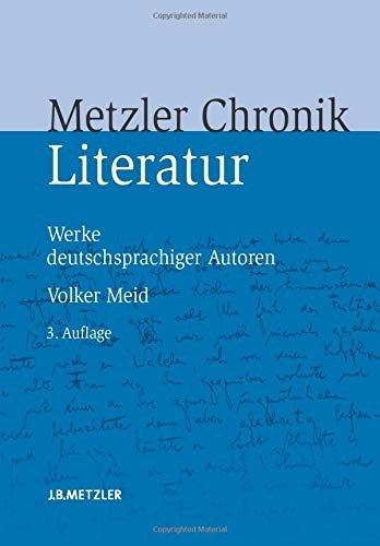 Cover for Metzler Literatur Chronik