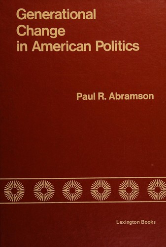 Cover for Generational change in American politics