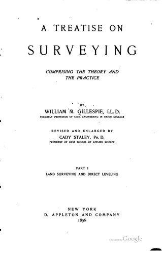 Cover for A treatise on surveying