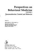 Cover for Perspectives on Behavioral Medicine