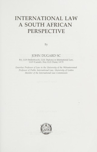 Cover for International law