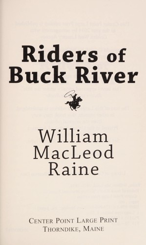 Cover for Riders of Buck River