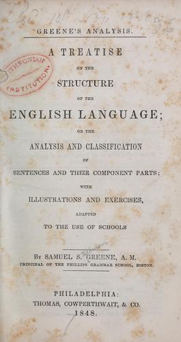 Cover for Greene's analysis