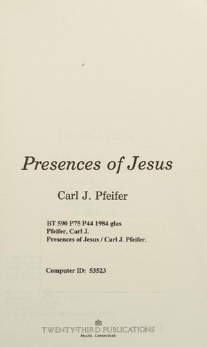 Cover for Presences of Jesus
