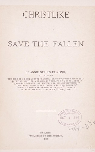 Cover for Christlike--save the fallen [a novel]
