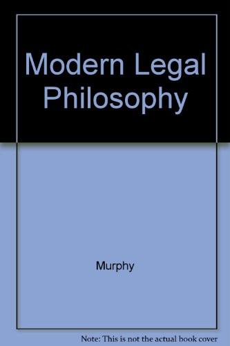 Cover for Modern legal philosophy