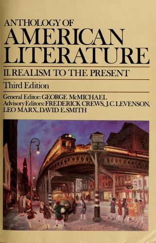 Cover for Anthology of American literature