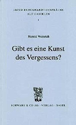 Cover for Gibt es eine Kunst des Vergessens?