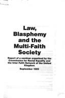 Cover for Law, Blasphemy and the Multi-faith Society