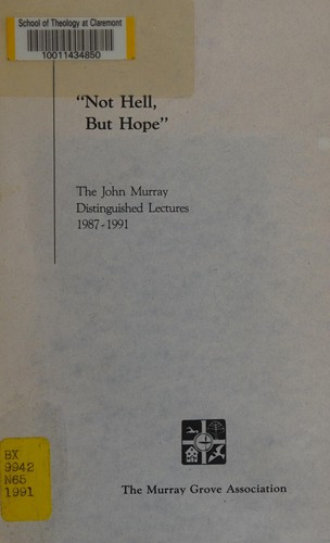 Cover for Not hell, but hope