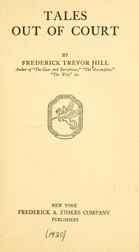 Cover for Tales out of court