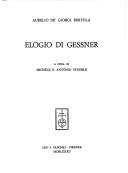 Cover for Elogio di Gessner