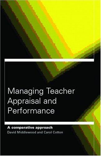 Cover for Managing Teacher Appraisal and Performance