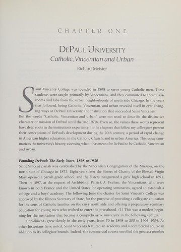 Cover for DePaul University