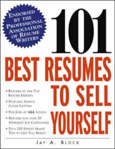 Cover for 101 Best Resumes to Sell Yourself