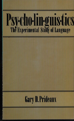 Cover for Psycholinguistics