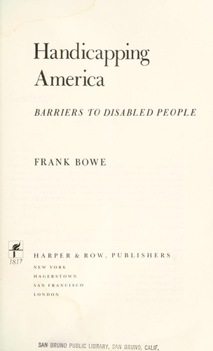 Cover for Handicapping America