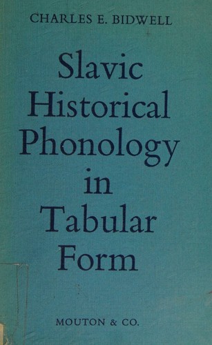 Cover for Slavic historical phonology in tabular form
