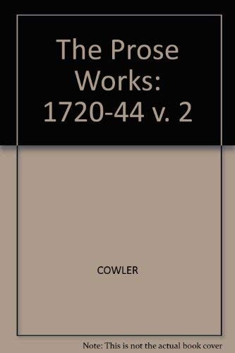 Cover for The Prose Works