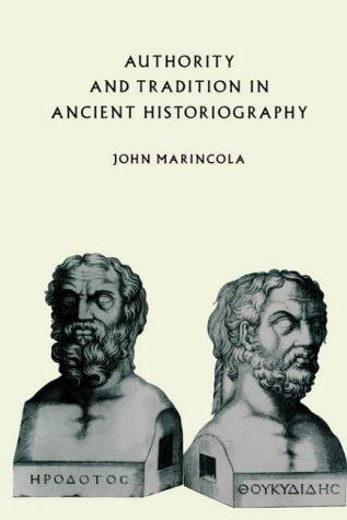 Cover for Authority and Tradition in Ancient Historiography
