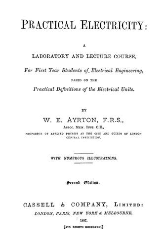 Cover for Practical electricity