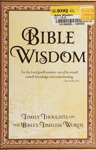 Cover for Bible wisdom