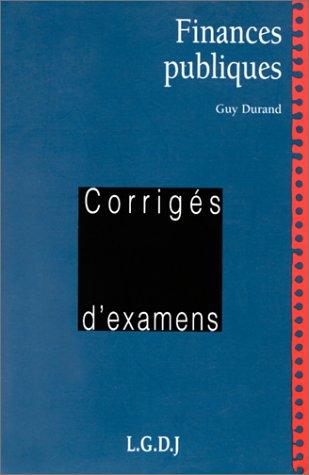 Cover for Finances publiques