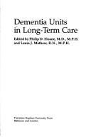 Cover for Dementia units in long-term care