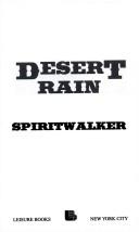 Cover for Desert Rain