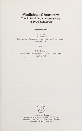Cover for Medicinal Chemistry