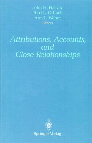 Cover for Attributions, accounts, and close relationships