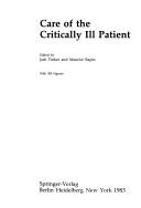 Cover for Care of the Critically Ill Patient