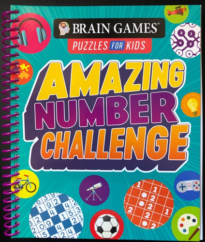 Cover for AMAZING NUMBER CHALLENGE PUZZLES FOR KIDS