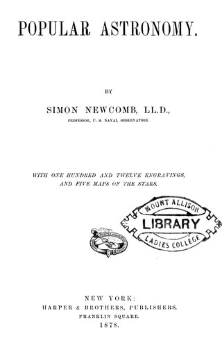 Cover for Popular astronomy