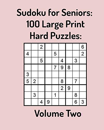 Cover for Sudoku for Seniors : 100 Large Print Hard Puzzles