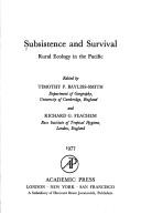 Cover for Subsistence and Survival