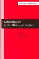 Cover for Categorization in the history of English