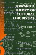 Cover for Toward a theory of cultural linguistics