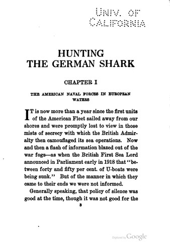 Cover for Hunting the German shark