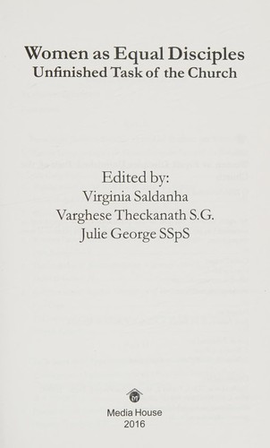 Cover for Women as equal disciples