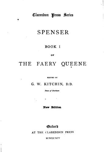 Cover for The Faery Queene