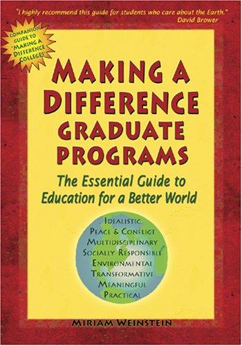 Cover for Making a Difference Graduate Programs