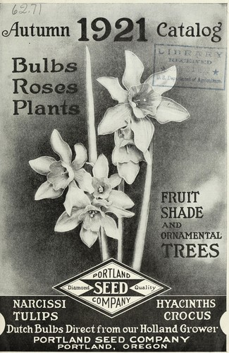 Cover for Autumn 1921 catalog [of] bulbs, roses, plants, fruit, shade and ornamental trees