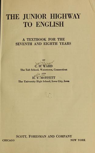 Cover for The junior highway to English
