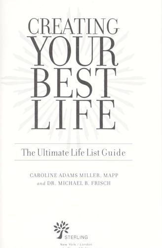 Cover for Creating your best life