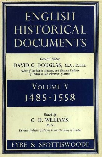 Cover for English historical documents